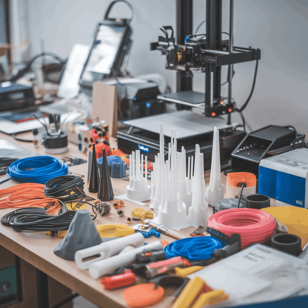 Filament spools and testing setup