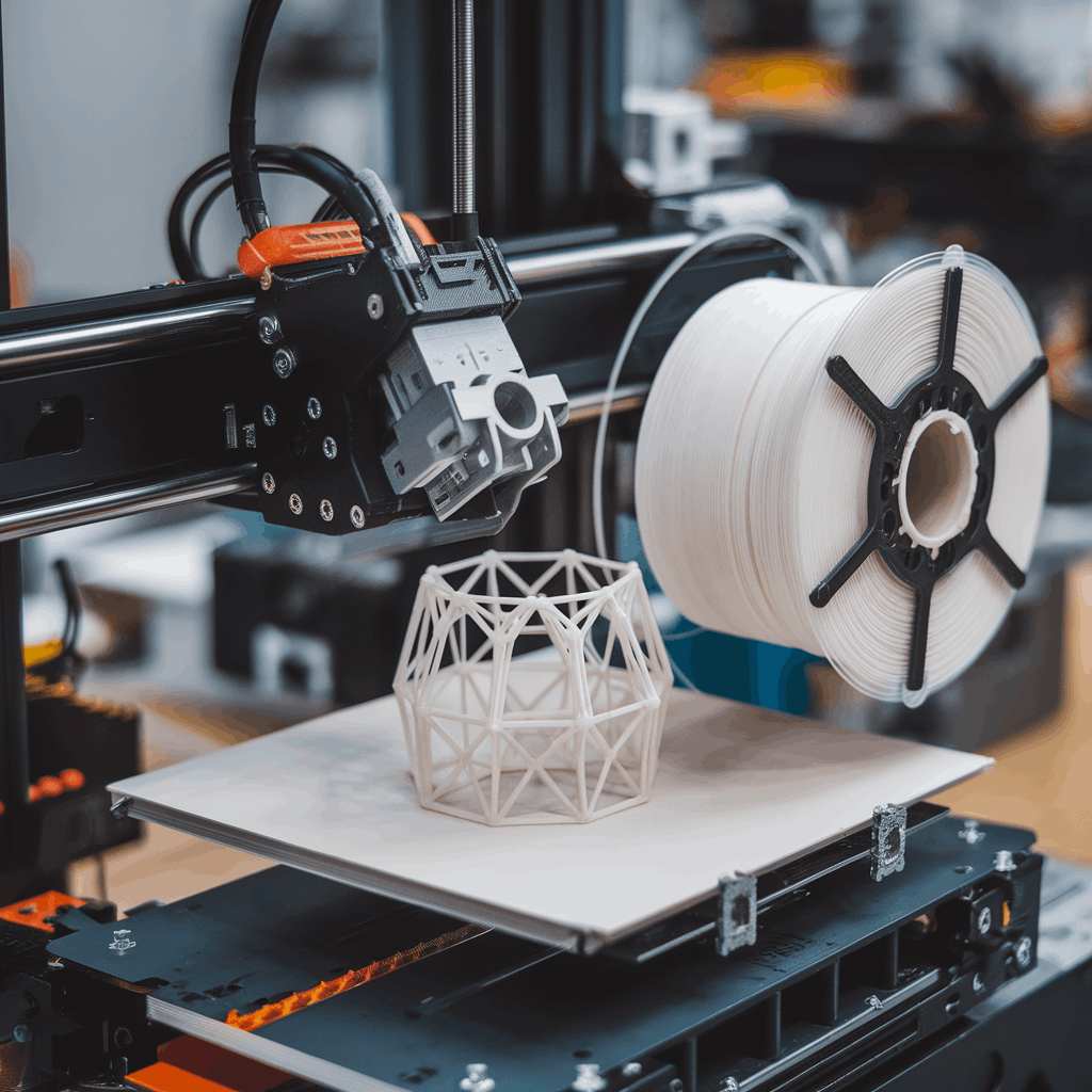 Support structures on a 3D print